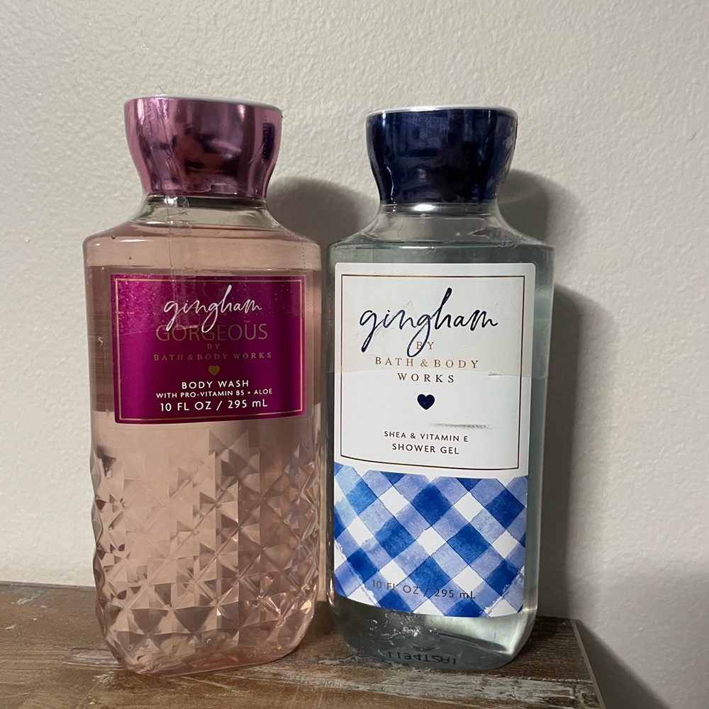 Bath & Body Works Gingham Gorgeous Body Wash Shower Gel Bundle New Sealed